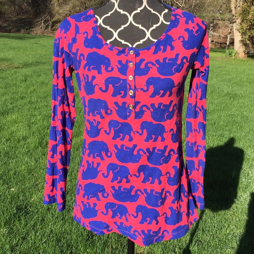 Lilly Pulitzer Tusk in Sun long sleeve Sz s